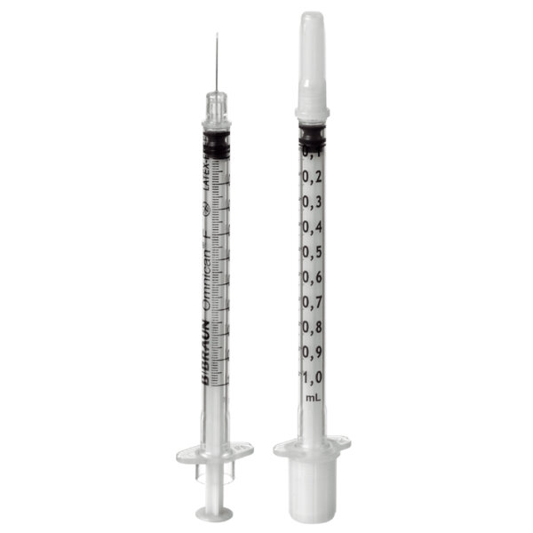 Omnican F Spritzen 1 ml mit integrierter Kanüle 0,30 x 12 mm (100 Stck.)