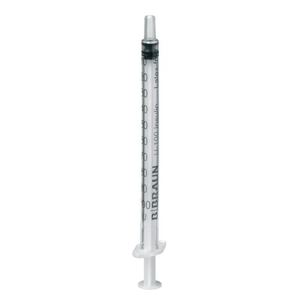 Spritzen Omnifix Solo | Insulin U-100 mit Skaleneinteilung 2 I.E. | 1ml | 100 Stück