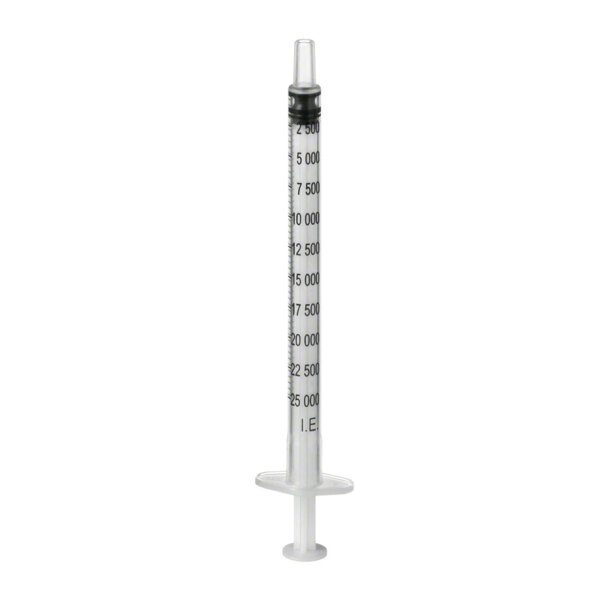 Omnifix H Spritzen 1 ml für 25.000 I.E. ohne Kanüle (100 Stck.)