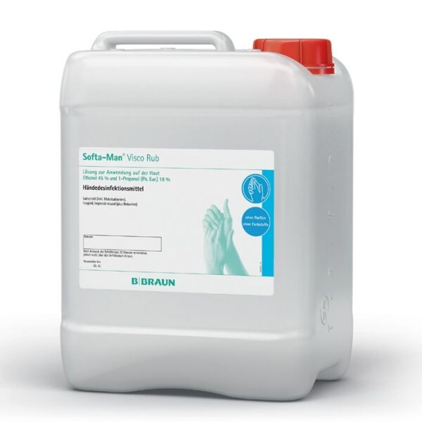 Softa-Man ViscoRub | Händedesinfektion gelartig | 5 Liter Kanister
