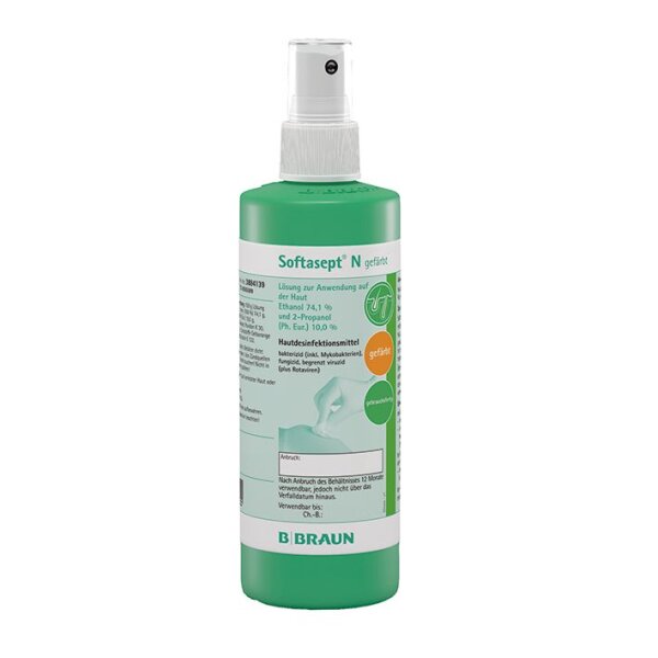 Softasept N gefärbt 250 ml Sprühflasche Hautdesinfektion