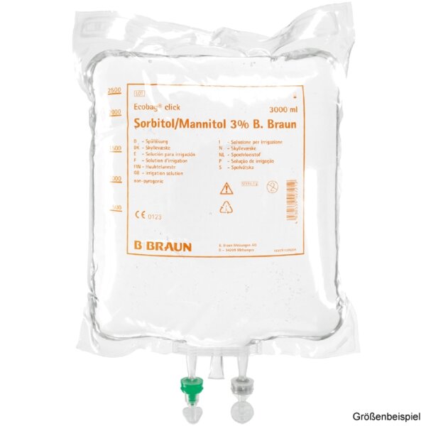 Sorbitol/Mannitol 3 % B. Braun -zur Zeit nicht lieferbar-/ Alternative: PET FREU958  (2x5000ml) Ecobag click
