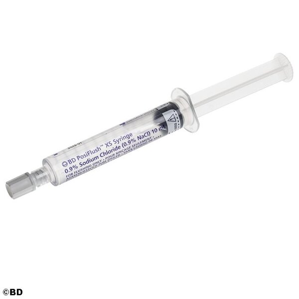 BD PosiFlush XS Spülsystem, vorgefüllt mit 10 ml NaCl 0,9 % (8 x 30 Stck.) zur Anwendung im sterilen Feld