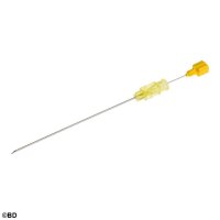 BD Spinalkanülen 20 G x 3, 0,9 x 75 mm, gelb (25 Stck.)
