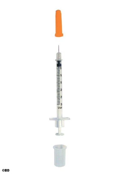 Spritzen Micro-Fine+ Insulinspritzen Demi U-100 | 0,3 ml | 0,3 x 8mm | ohne totraum | 100 Stück