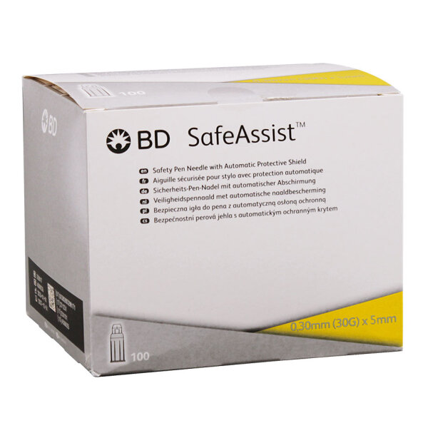 BD SafeAssist Sicherheits-Pen-Nadeln 0,30 x 5 mm (100 Stck.)