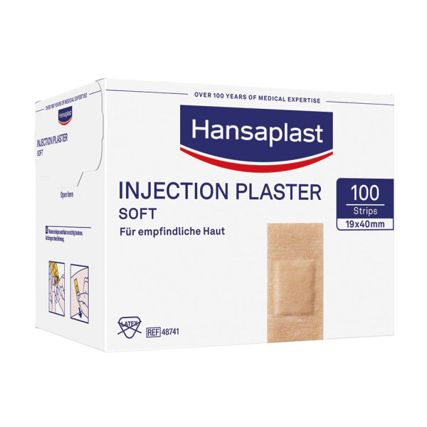 BDF Hansaplast soft Injektionspflaster | 1,9 x 4 cm | 100 Stück