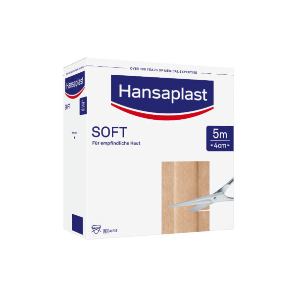 BDF Hansaplast soft | 4 cm x 5 m | 1 Rolle