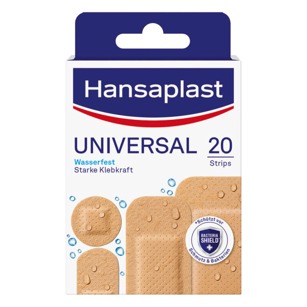 BDF Hansaplast UNIVERSAL Strips |wasserfest | 10x20 Strips