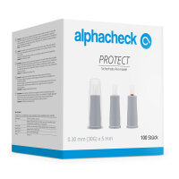 alphacheck PROTECT Sicherheits-Pen- Nadeln 30 G x 5 mm...