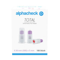 alphacheck TOTAL Sicherheits-Pen-Nadeln 30 G x 5 mm (100...