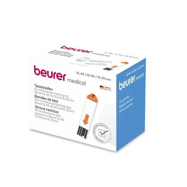 Teststreifen für Beurer GL 44/GL 44 Pro, GL 50/ GL 50 Evo (100 T.) Kart.= 25 Pack /