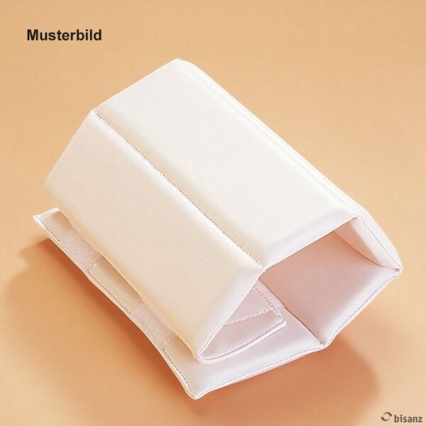 Armpolsterhülse 25 cm lang für Erw., mit Haftbandverschluss, weiß,