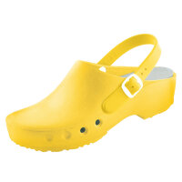 antist. ChiroClogs Classic mit Fersenriemen gelb, Gr. 37