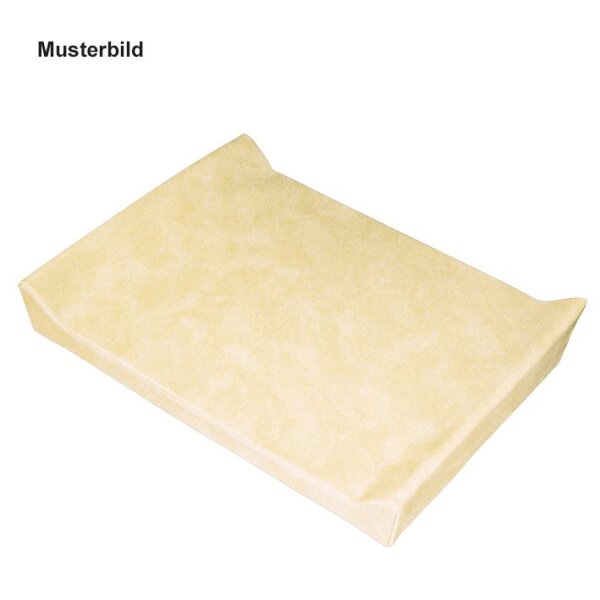 Wickeltischauflage 2-seitige Aufkantung creme, phthalatfrei, 60 x 70 x 5/10 cm