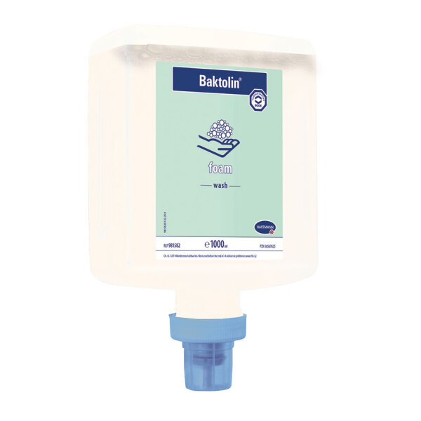 Baktolin foam CleanSafe 1000 ml Waschlotion Flasche mit vormontierter Dosierpumpe