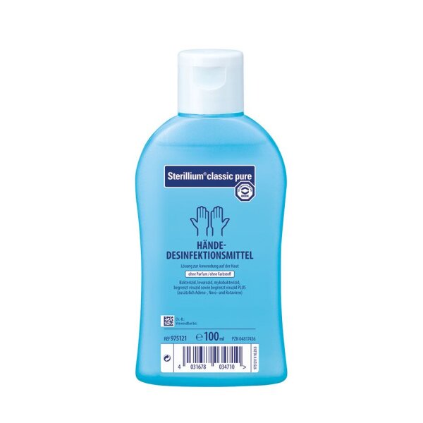 Sterillium classic pure | Händedesinfektion | 100 ml Kittelflasche