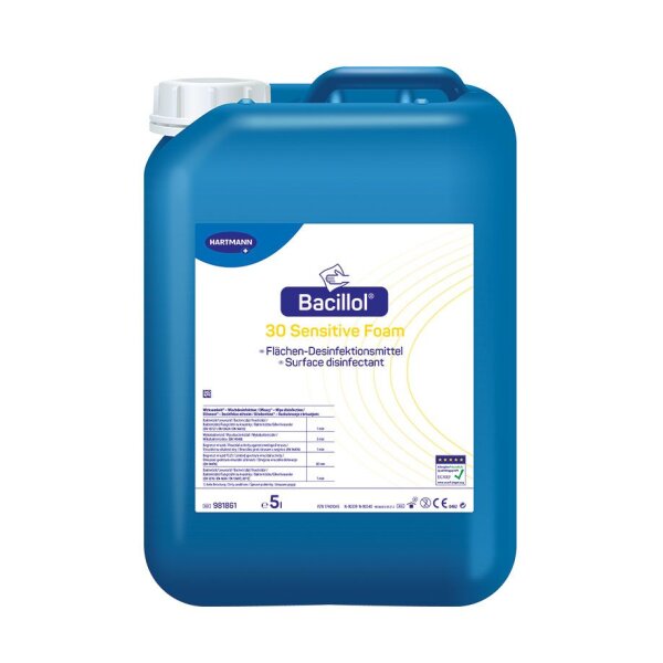 Bacillol 30 Foam sensitiv | Flächendesinfektion | 5 Liter Kanister