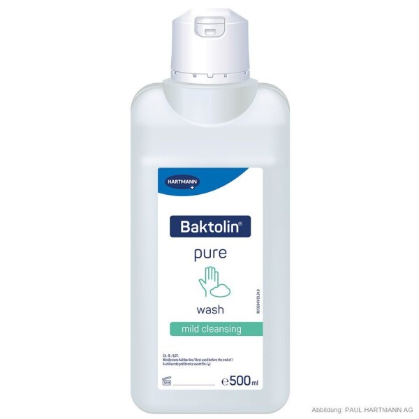 Baktolin pure | Waschlotion ohne Parfum | 500 ml Euroflasche