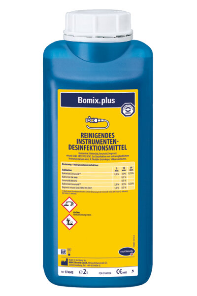 Bomix Plus | Instrumentendesinfektion- und Reinigung | 2 Liter Flasche
