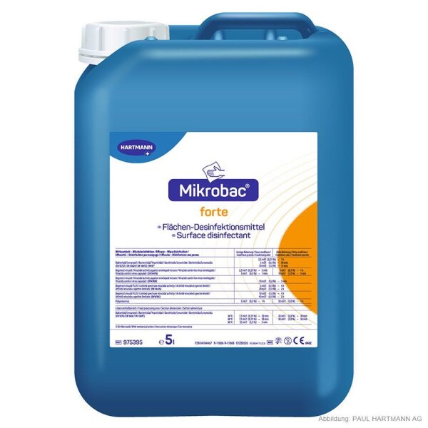 Mikrobac forte | Flächendesinfektion Konzentrat | 5 Liter Kanister