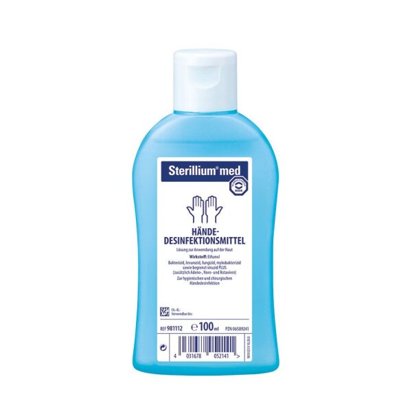 Sterillium med | Händedesinfektion | begrenzt viruzid plus | 100 ml Kittelflasche
