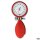 boso clinicus II Blutdruckmessgerät rot mit Klettenmanschette Ø 60 mm, Doppelschlauch