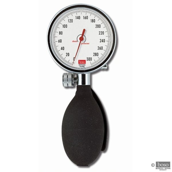 Manometer allein für boso roid I Blutdruckmessgerät Ø 60 mm, Einschlauch, allein mit Druckball