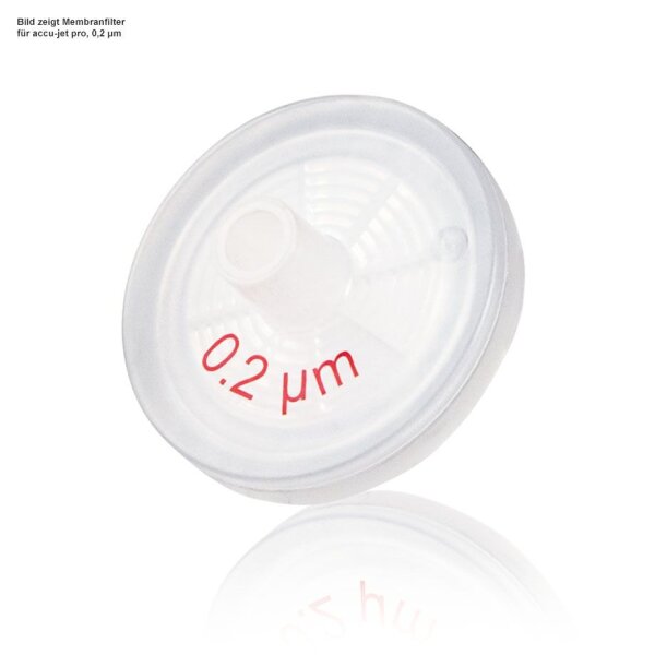 Membranfilter für accu-jet pro, PTFE, 0,2 µm, steril, hydrophob