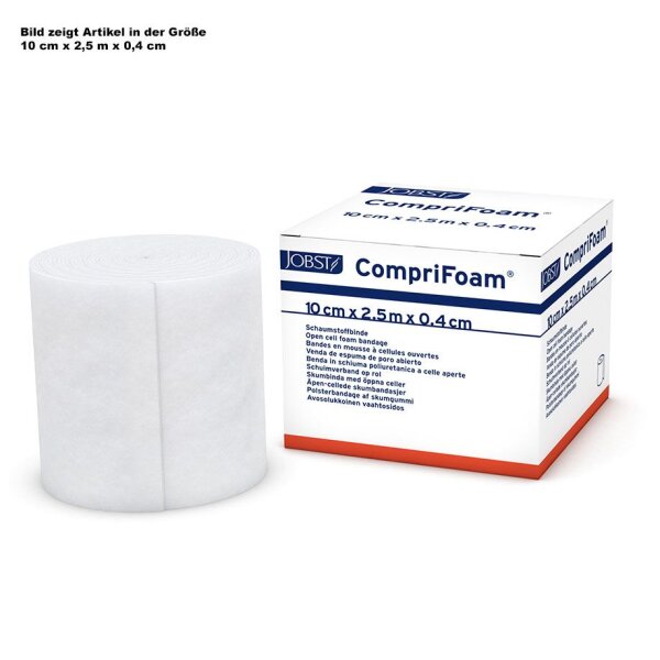 CompriFoam Schaumstoffbinde, 10 cm x 2,5 m x 0,3 cm