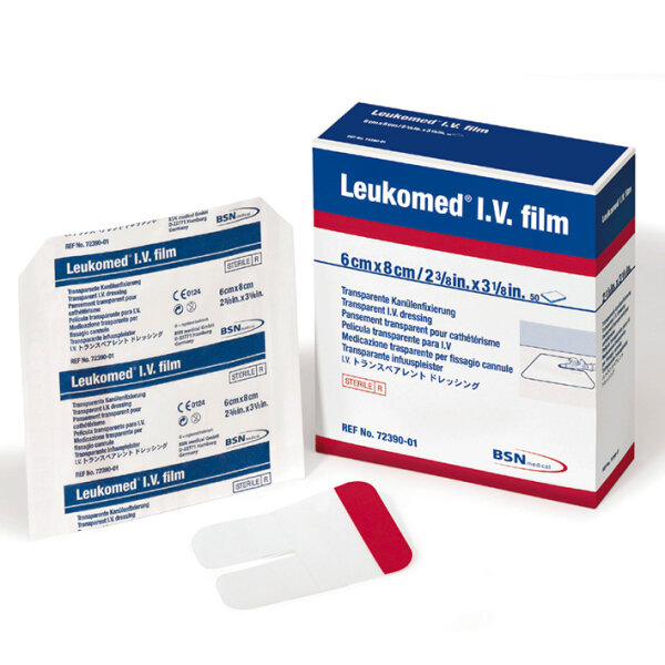 BDF Leukomed I.V. Film | 5,8 x 8 cm | steril | 50 Stück