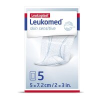 Leukomed skin sensitive steril, Vlies- Wundverband 7,2 cm...