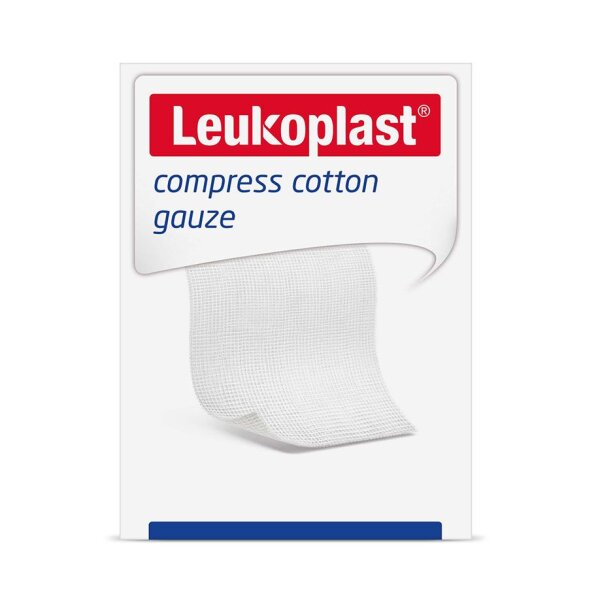 Leukoplast Compress Cotton Gauze unsteril, 5 x 5 cm, 12-fach (100 Stck.)