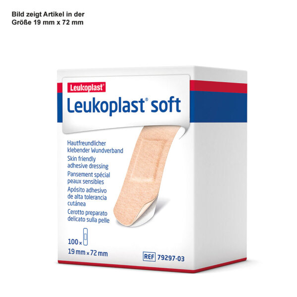 BSN Leukoplast soft strip | 19 x 72 cm | 100 Stück