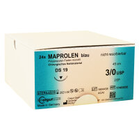 MAPROLEN DS 19 3/0=2, monofil, blau Nahtmaterial...