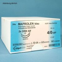 MAPROLEN DSM 13 5/0=1, monofil, blau, Nahtmaterial...