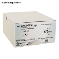 MARIDERM DS 19 4/0=1,5, blau, monofil, Nahtmaterial...