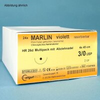 MARLIN HR 17 3/0=2, violett, Nahtmaterial Fadenlänge...