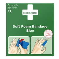 Cederroth Soft Foam Bandage Blue selbstklebendes Pflaster...
