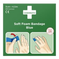 Cederroth Soft Foam Bandage Blue selbstklebendes Pflaster...