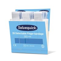 Salvequick Fingerverband 120 x 20 mm Blue Detectable...