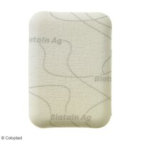 Biatain Ag Schaumverband mit Silber, steril, 5 x 7 cm (5...