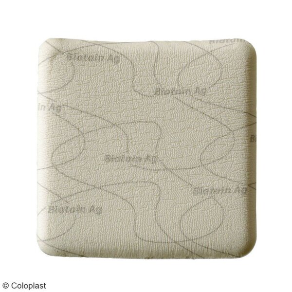 Biatain Ag Schaumverband mit Silber, steril, 10 x 10 cm (5 Stck.)