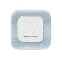 Biatain Silicone Ag Schaumverband 7,5 x 7,5 cm (5 Stck.)