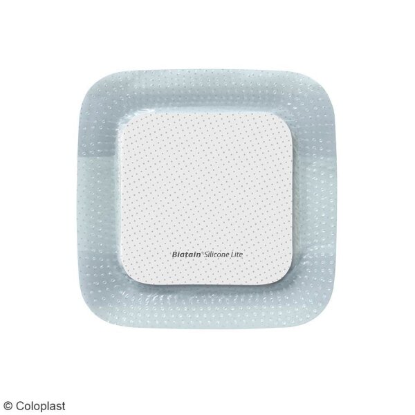 Biatain Silicone Lite Schaumverband steril, 10 x 10 cm (10 Stck.)