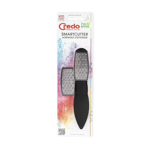 Credo SmartCutter Hornhautentferner mit Ersatzclip - BlackLine