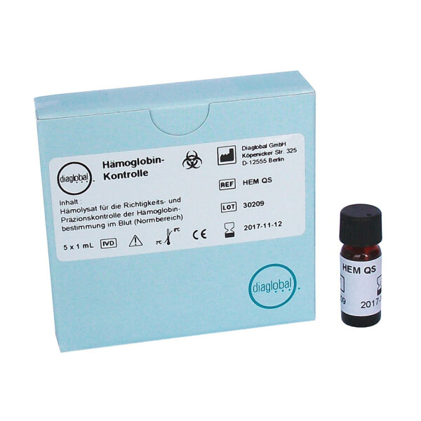 Hämoglobin-Kontrollset | 5 x 1ml