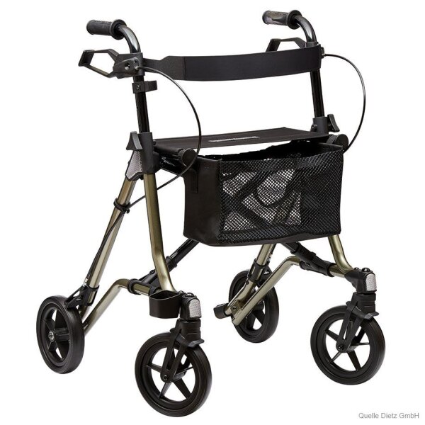 Leichtgewichtrollator TAiMA M-GT aus Aluminium Gestell resedagrün metallic