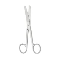 chir. Schere gebogen, stumpf/stumpf, 14,5 cm