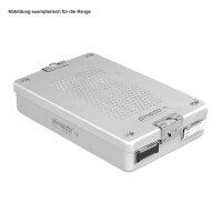 Dental-Sterilisationscontainer, silber, 310 x 190 x 130 mm
